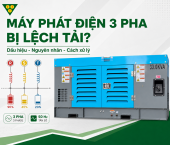 Máy phát điện 3 pha bị lệch tải có nguy hiểm không?