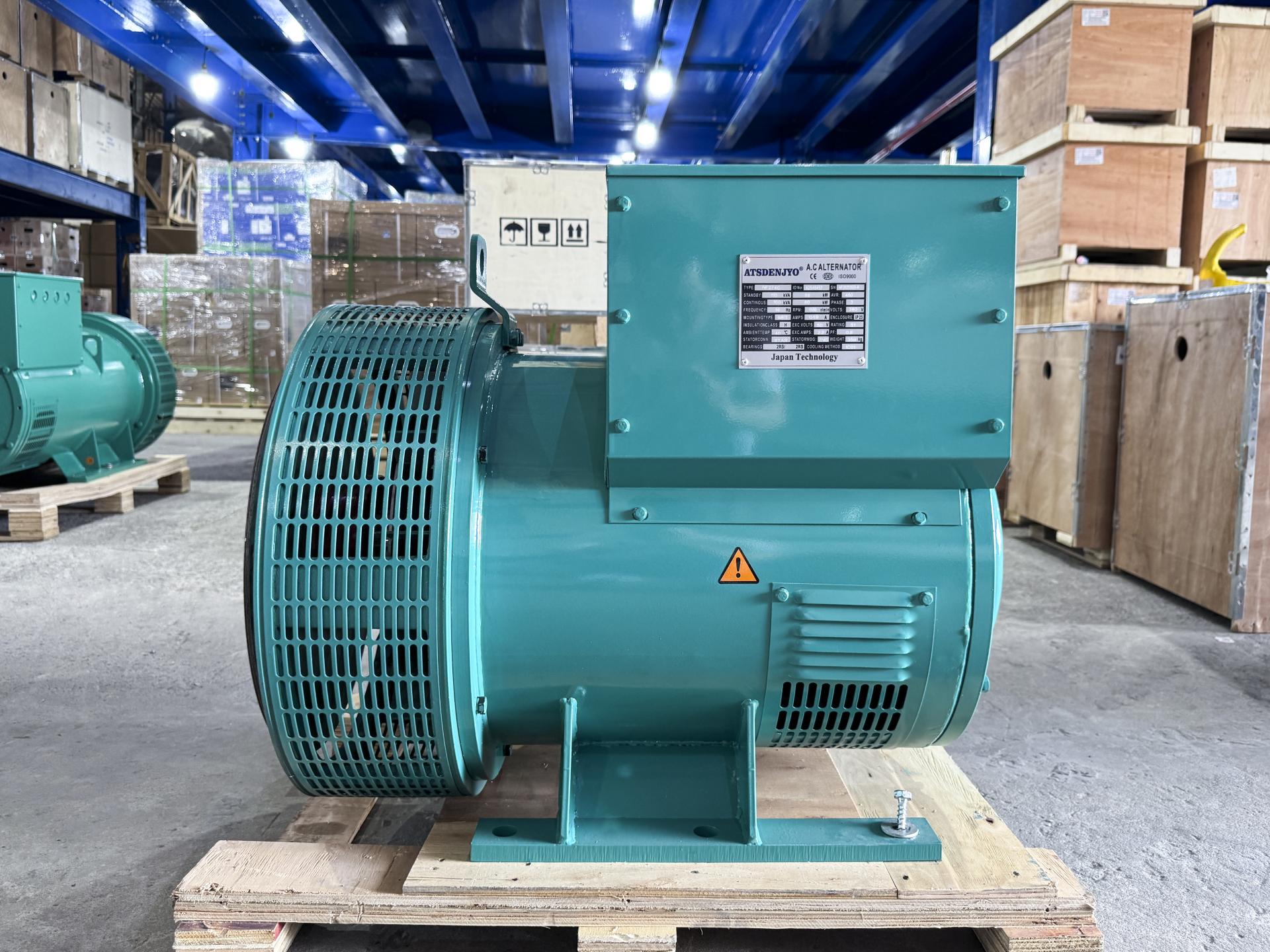 Đầu phát điện 100kVA - 3 pha 1 bạc đạn