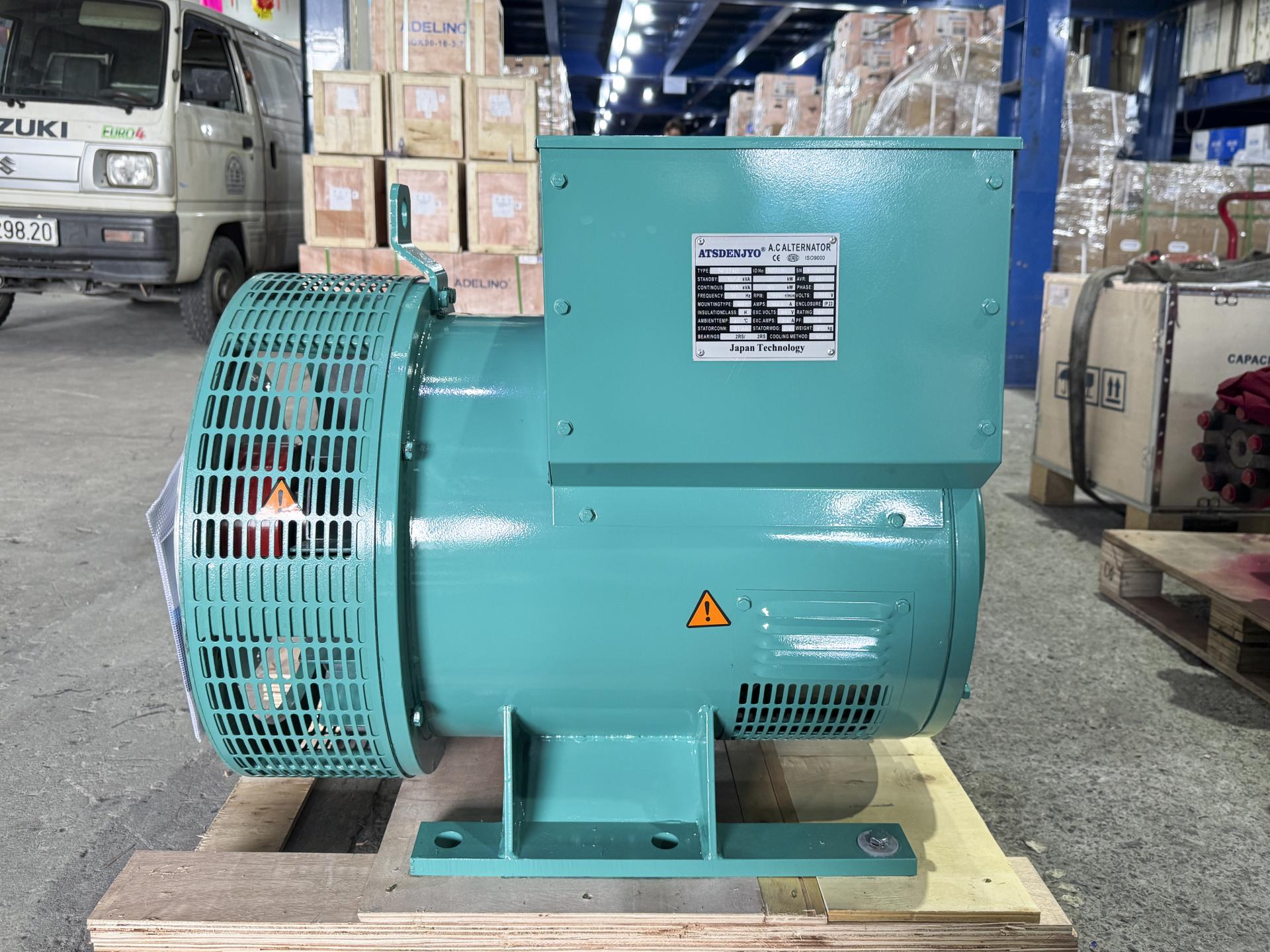 Đầu phát điện 125kVA - 3 pha 1 bạc đạn