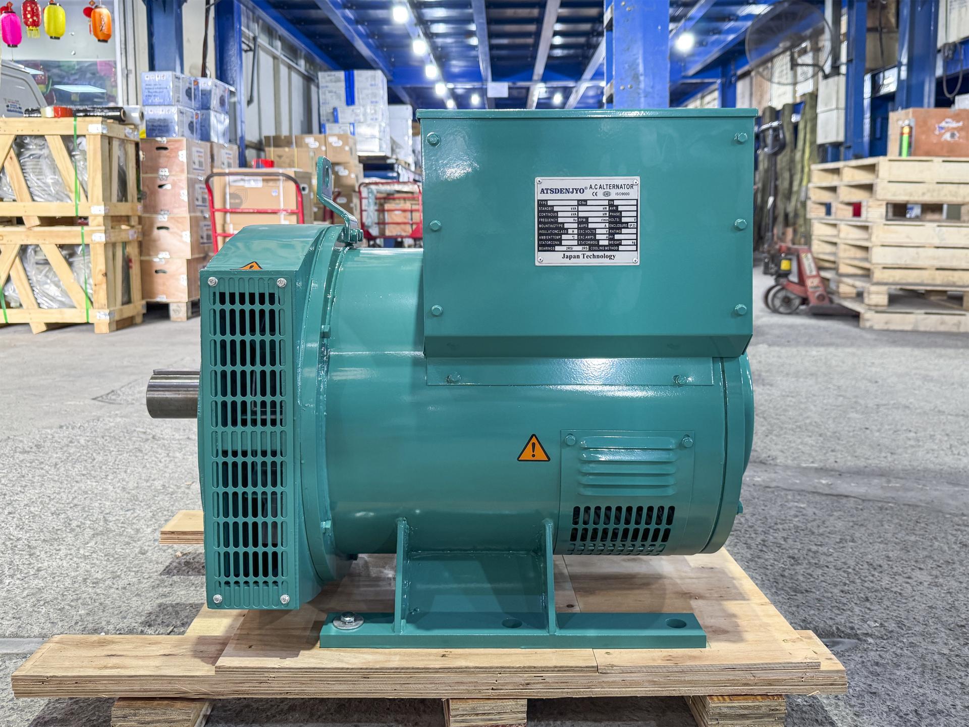 Đầu phát điện 125kVA - 3 pha 2 bạc đạn