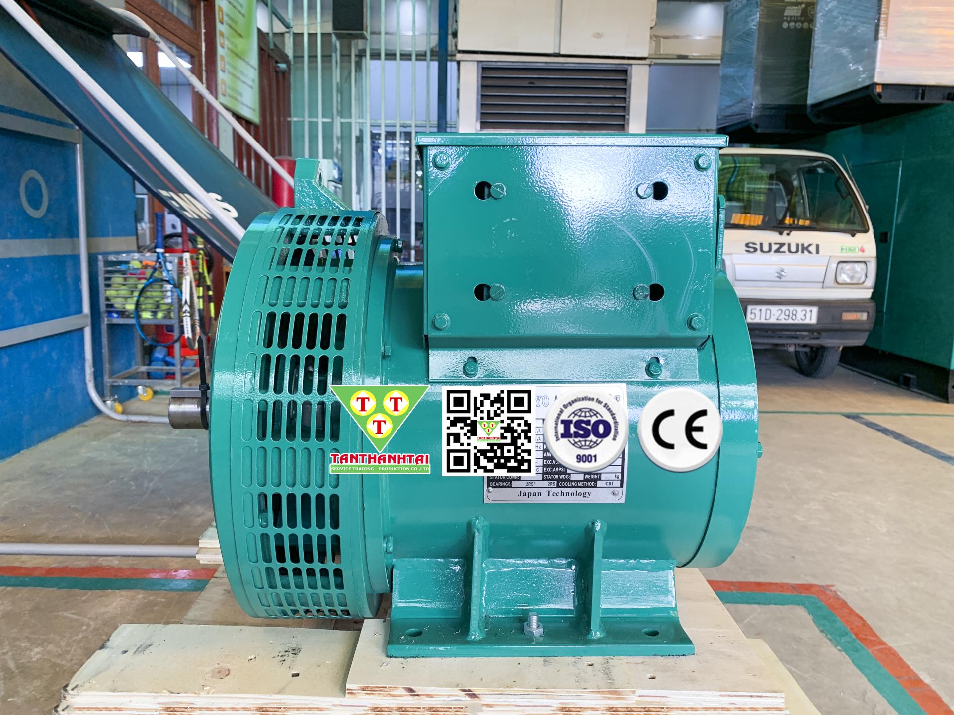 Đầu phát điện 14kVA - 1 pha 2 bạc đạn