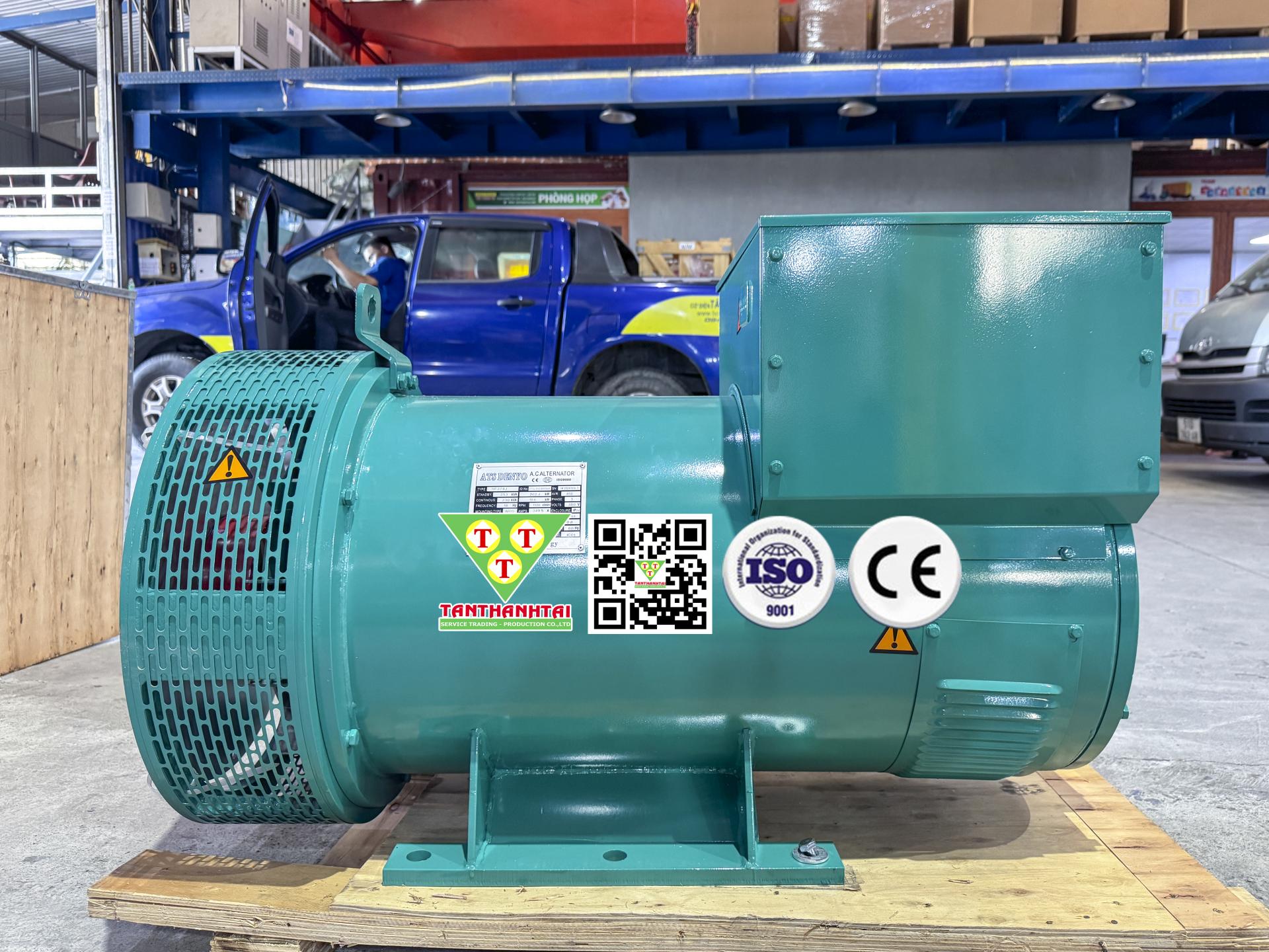 Đầu phát điện 230kVA - 1 pha 1 bạc đạn