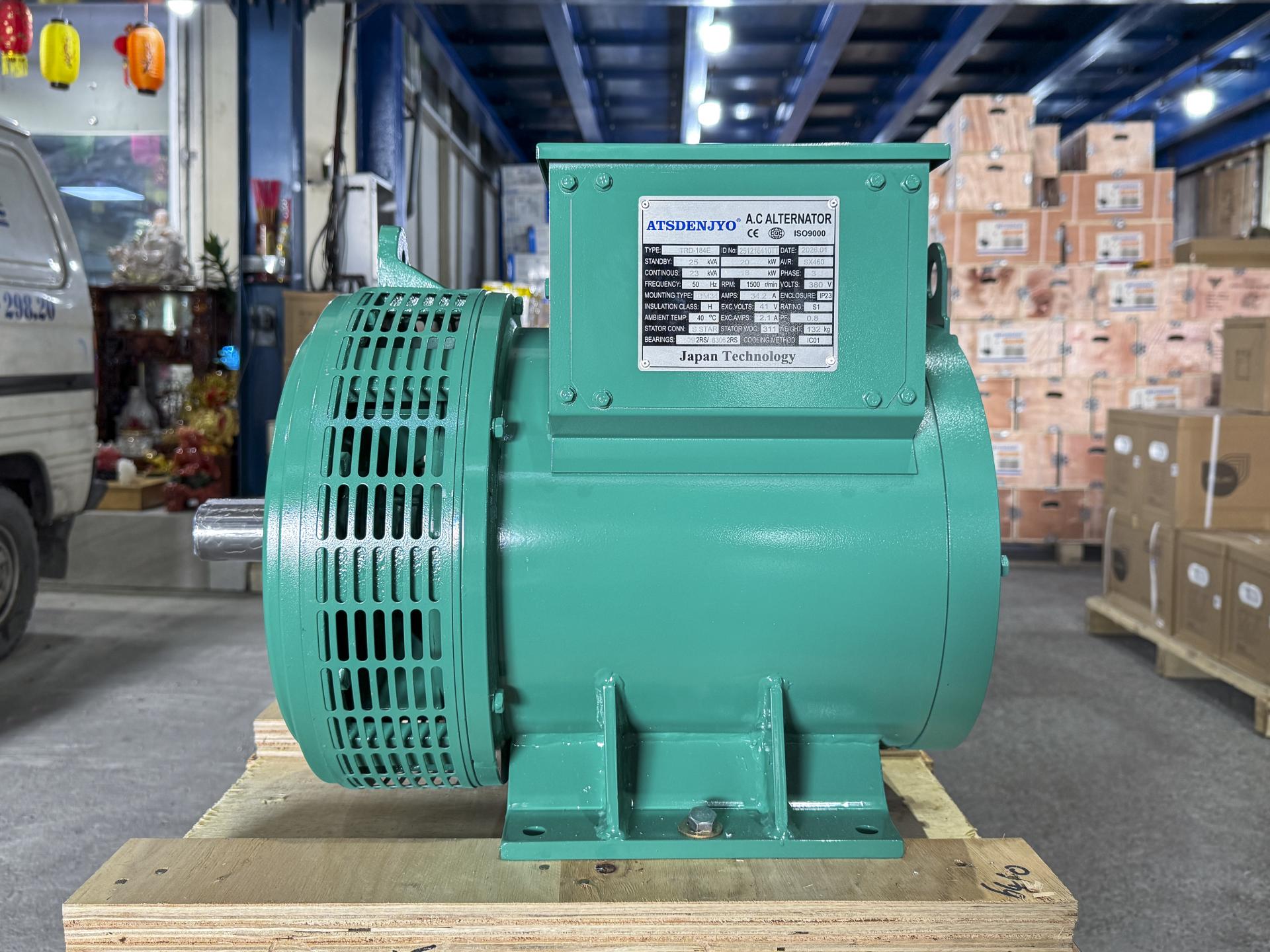 Đầu phát điện 23kVA - 3 pha 2 bạc đạn