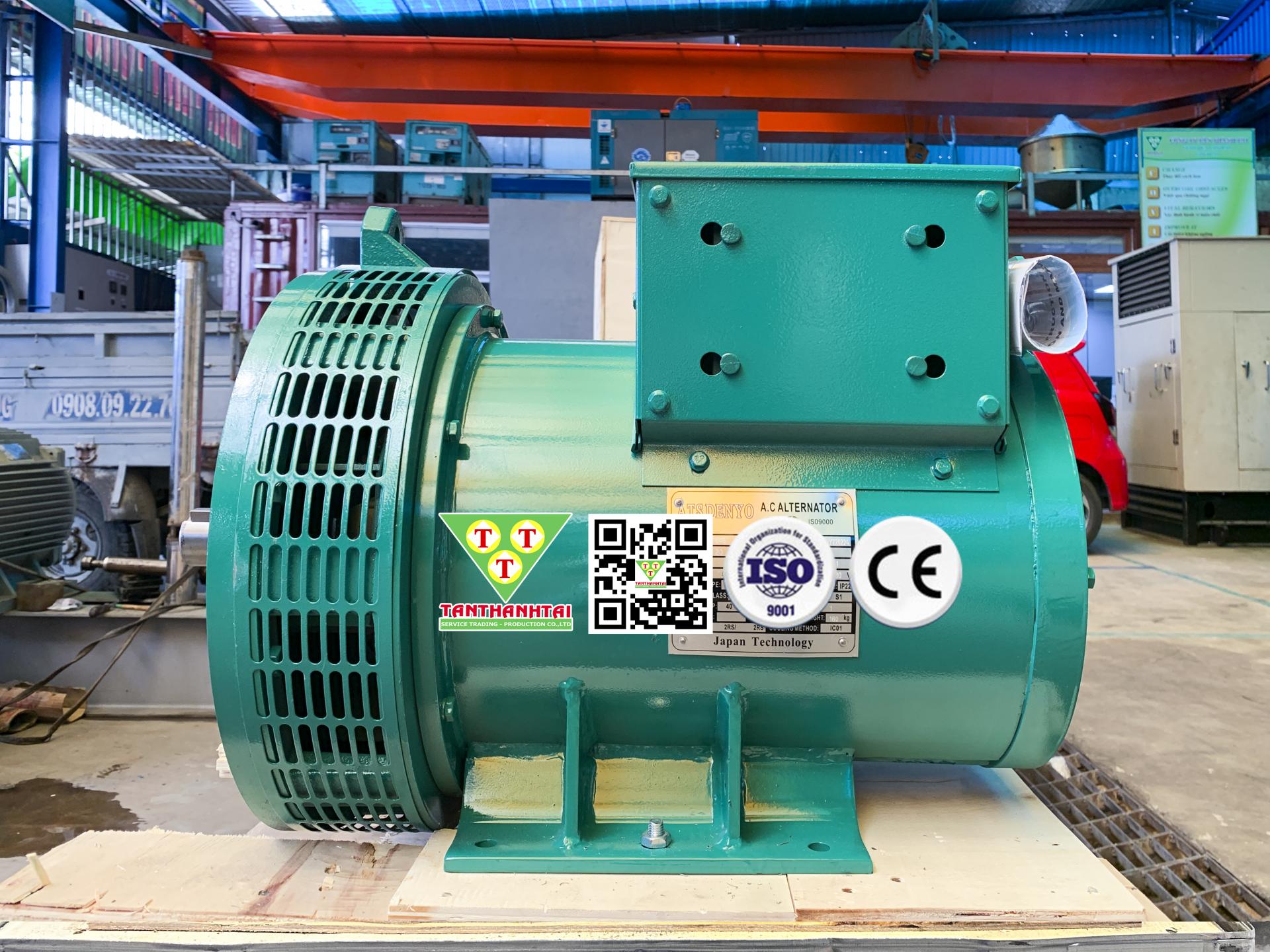 Đầu phát điện 24kVA - 1 pha 2 bạc đạn