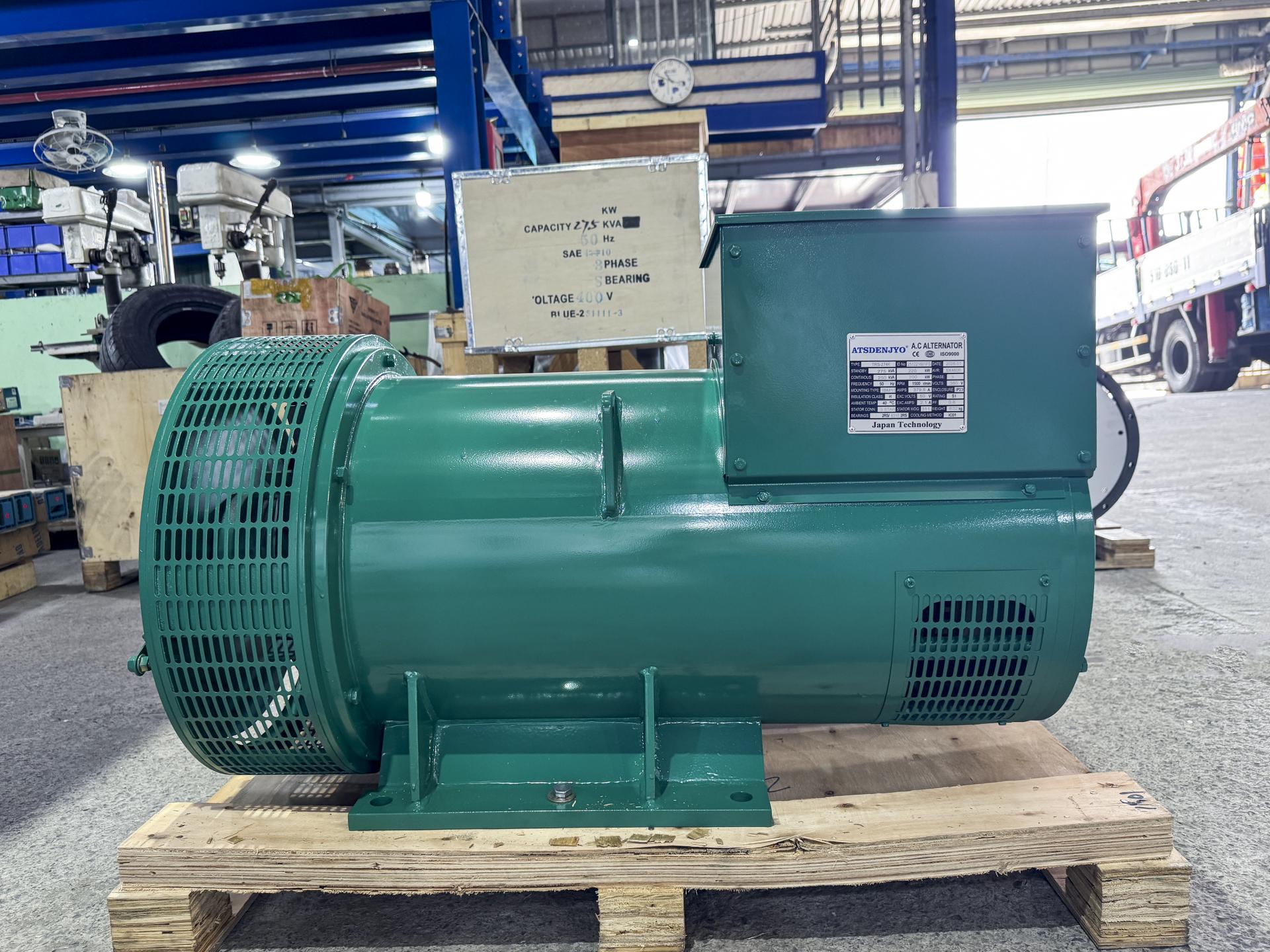 Đầu phát điện 250kVA - 3 pha 1 bạc đạn