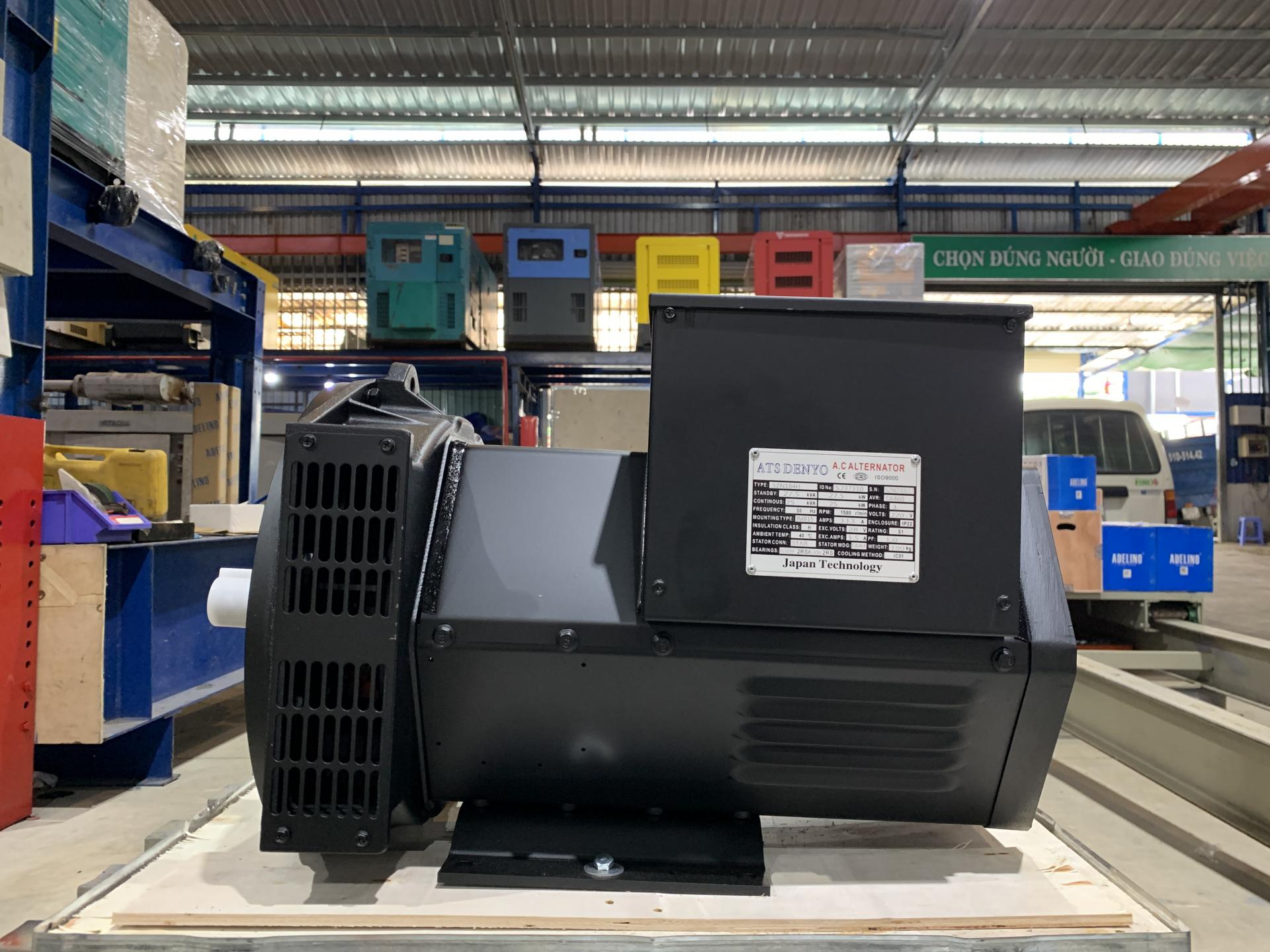 Đầu phát điện 25kVA - 1 pha 2 bạc đạn