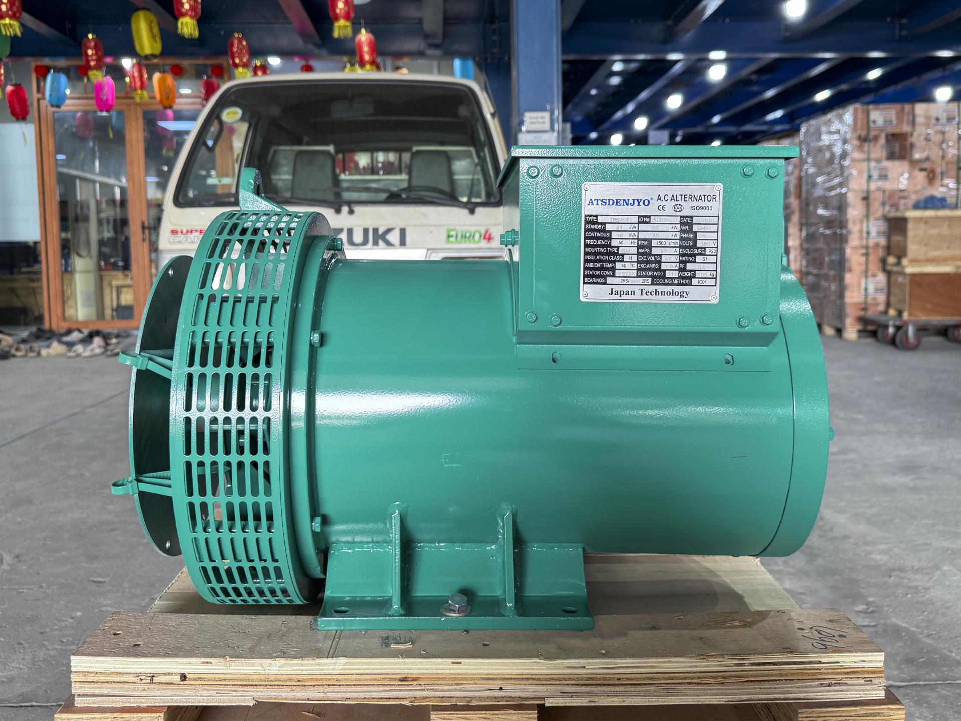 Đầu phát điện 38kVA - 3 pha 1 bạc đạn