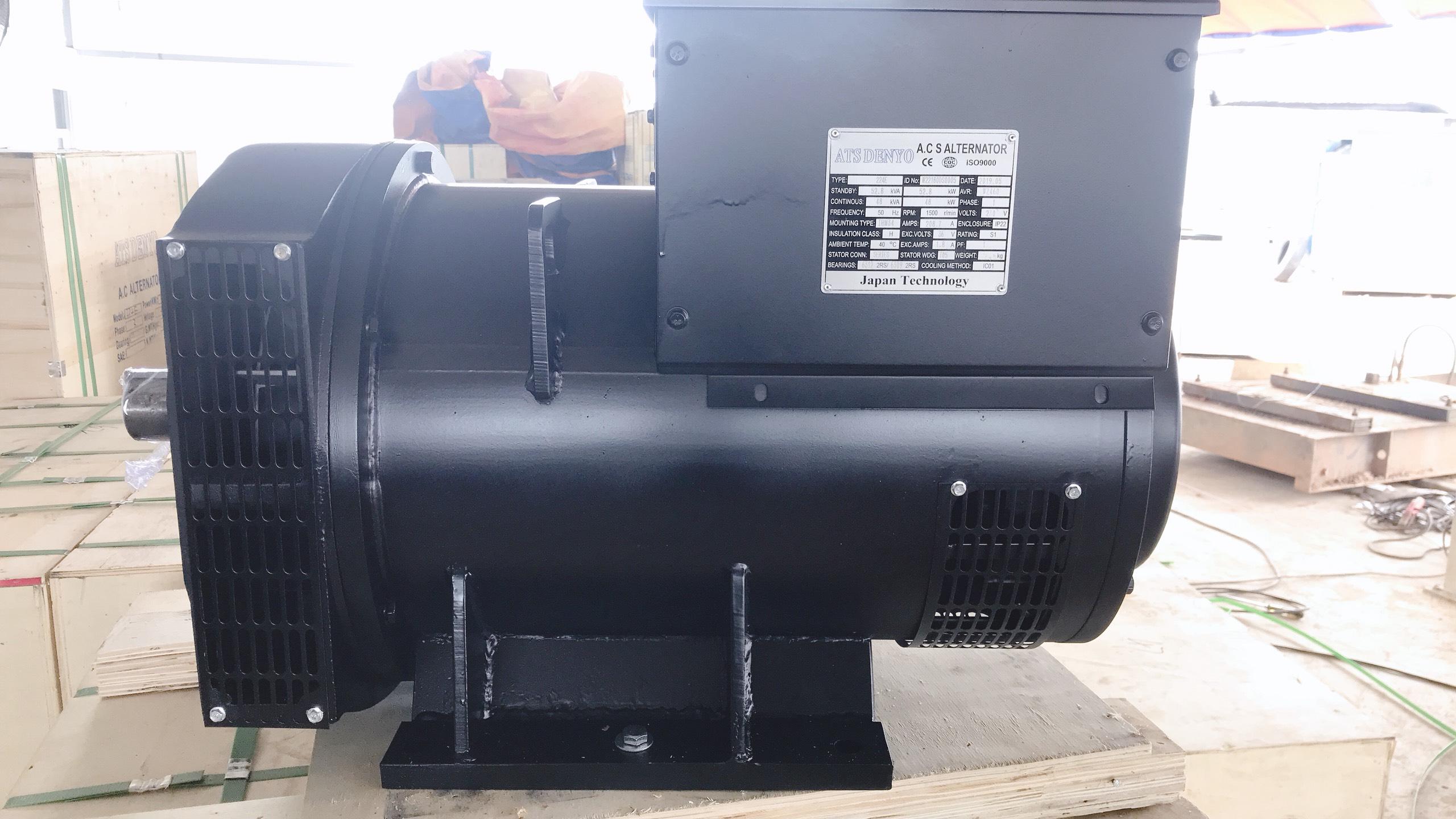 Đầu phát điện 48kVA - 1 pha 2 bạc đạn