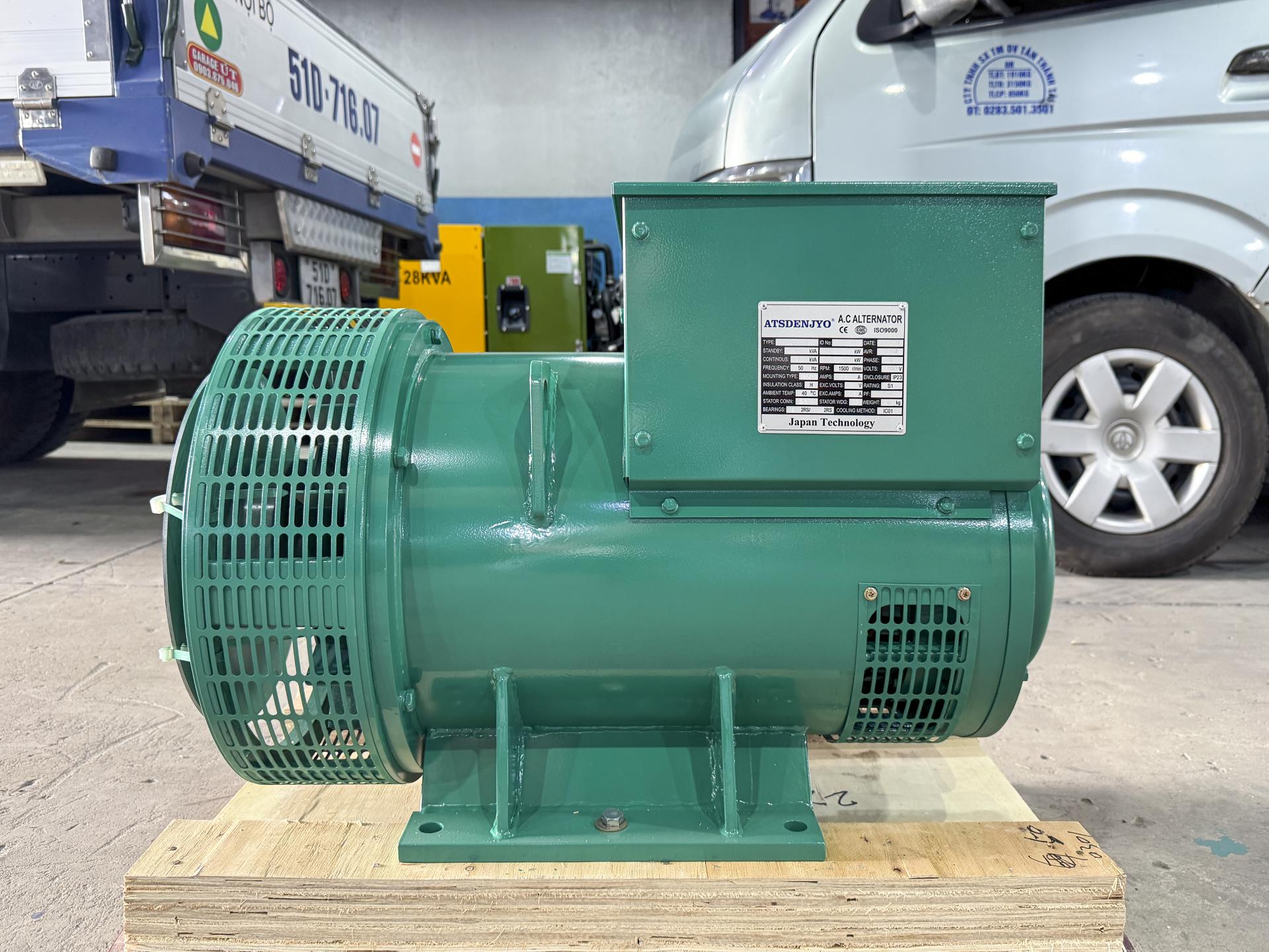 Đầu phát điện 63kVA - 3 pha 1 bạc đạn