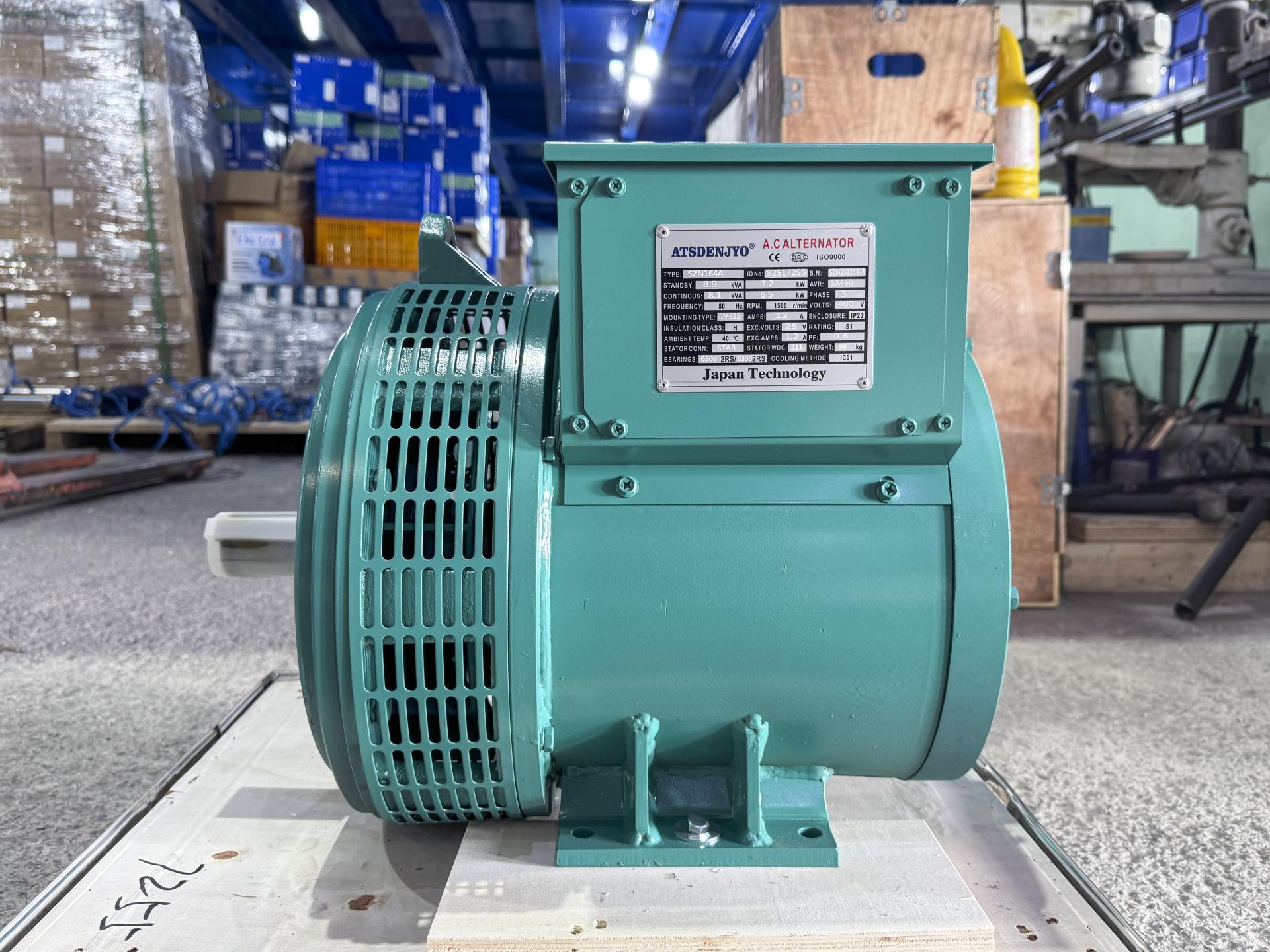 Đầu phát điện 8.1kVA - 3 pha 2 bạc đạn