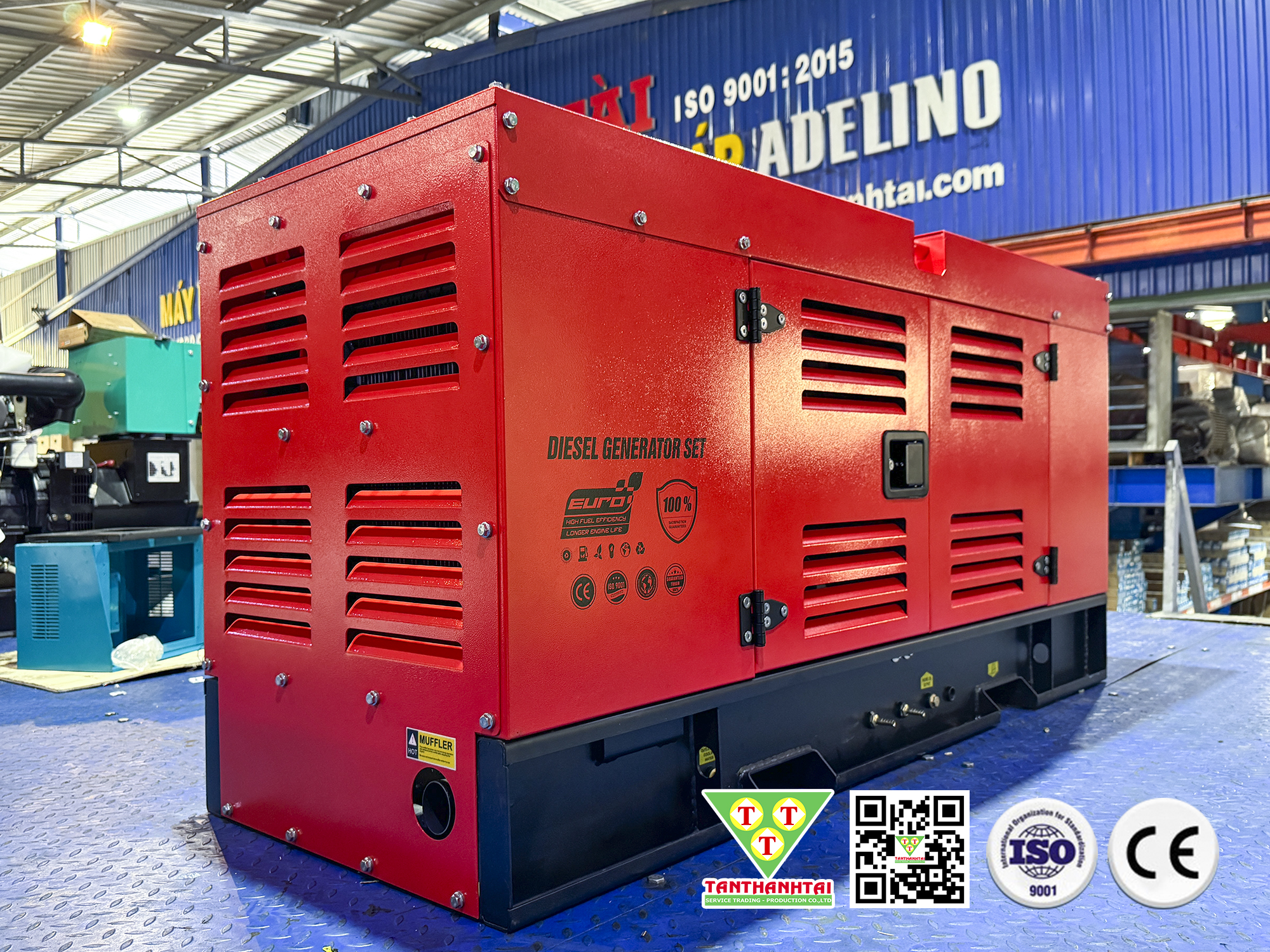 Máy phát điện 25kVA sử dụng động cơ ISUZU - Nhập khẩu mới 100% - Máy 2