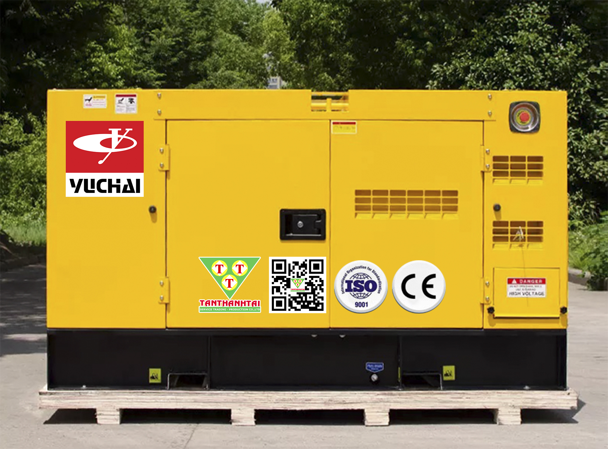 Máy phát điện 50kVA sử dụng động cơ YUCHAI - Nhập khẩu mới 100%
