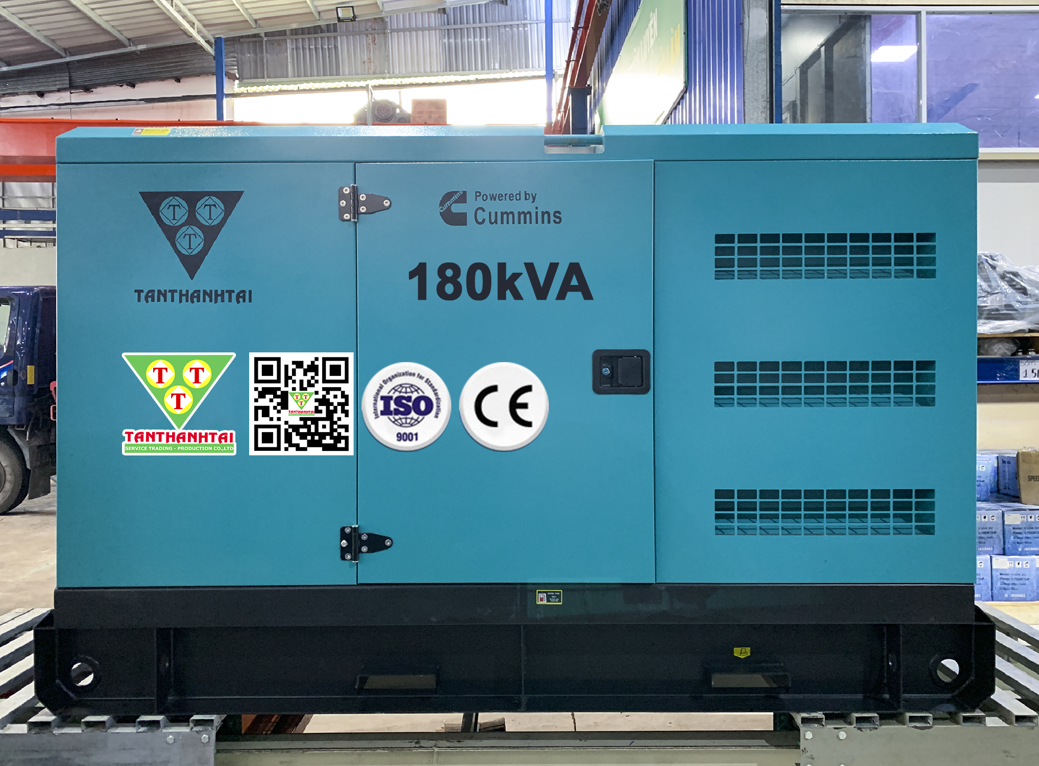 Máy phát điện CUMMINS 180KVA - Nhập khẩu mới 100%