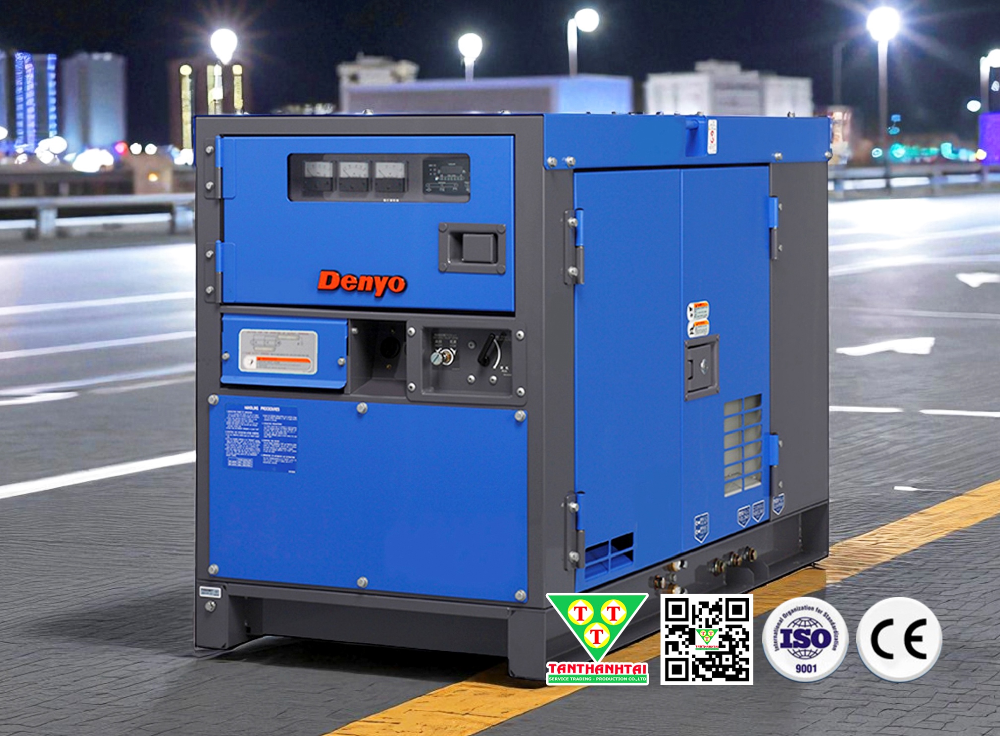 Máy phát điện DENYO 14kVA 1pha - Nhập khẩu mới 100%