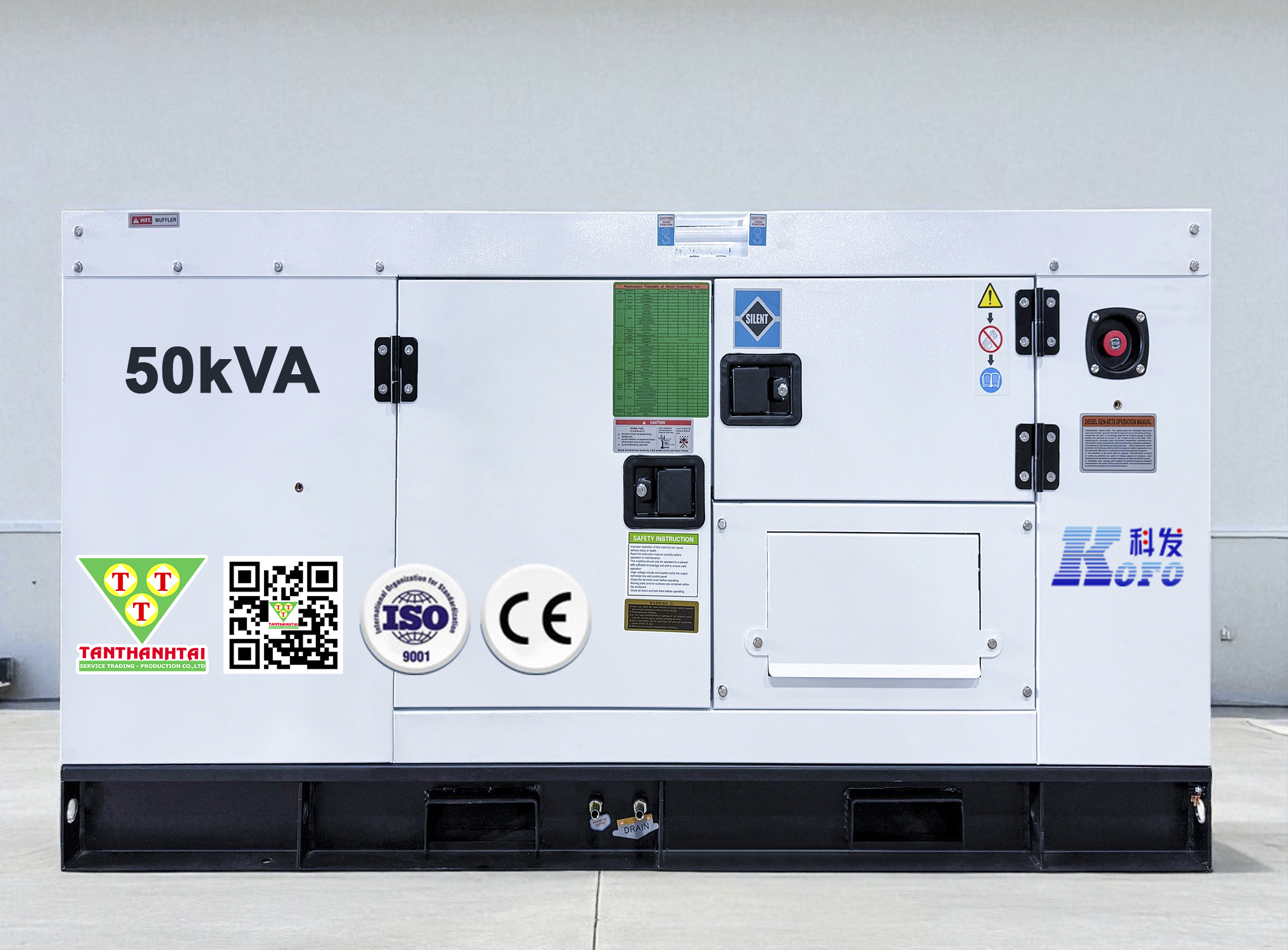 Máy phát điện KOFO 50kVA - Nhập khẩu mới 100%