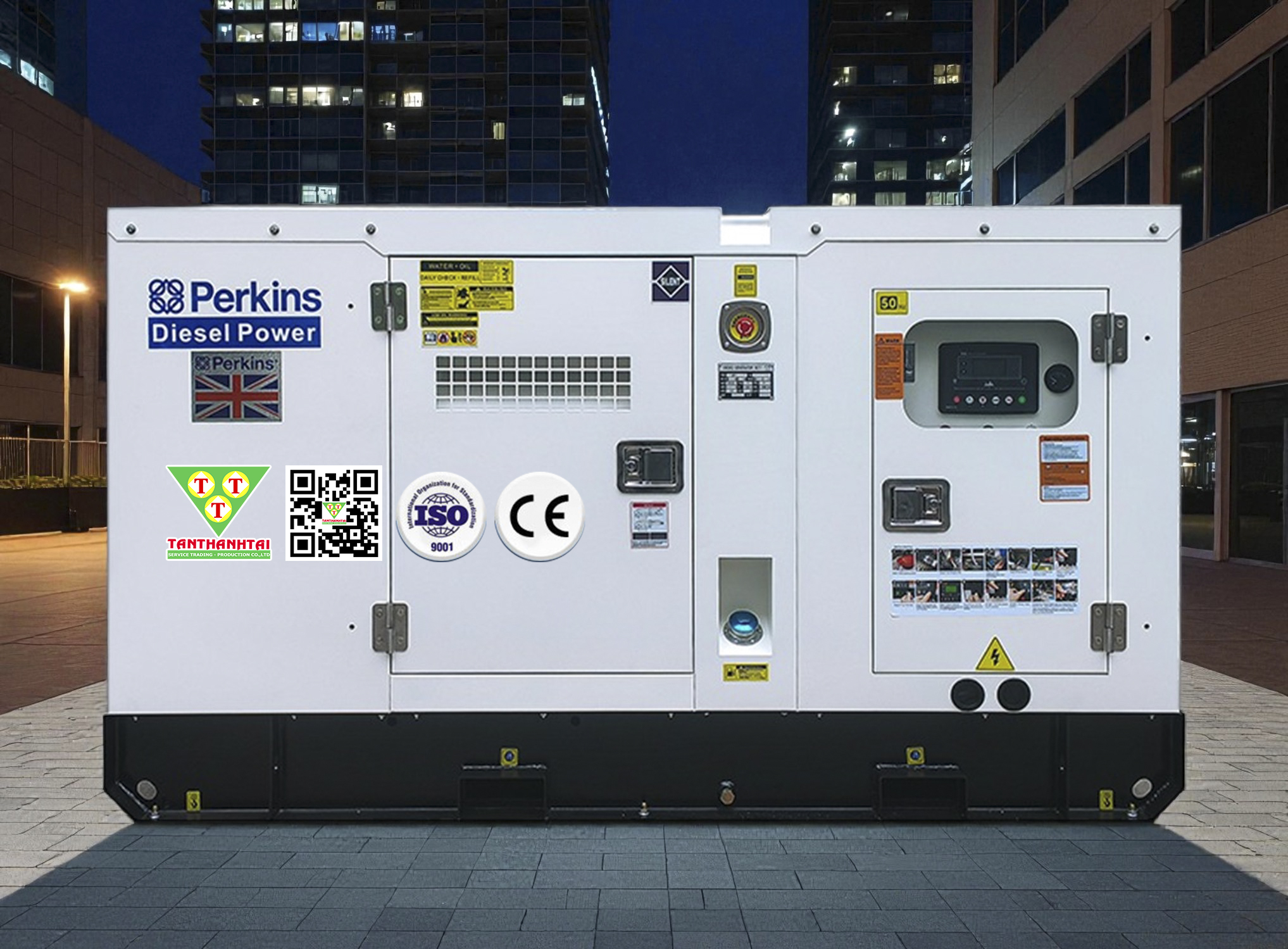 Máy phát điện PERKINS 60kVA - Nhập khẩu mới 100%