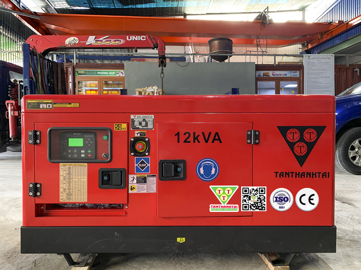 Máy phát điện sử dụng động cơ FAWDE 12KVA - Nhập khẩu mới 100% (Máy 1)
