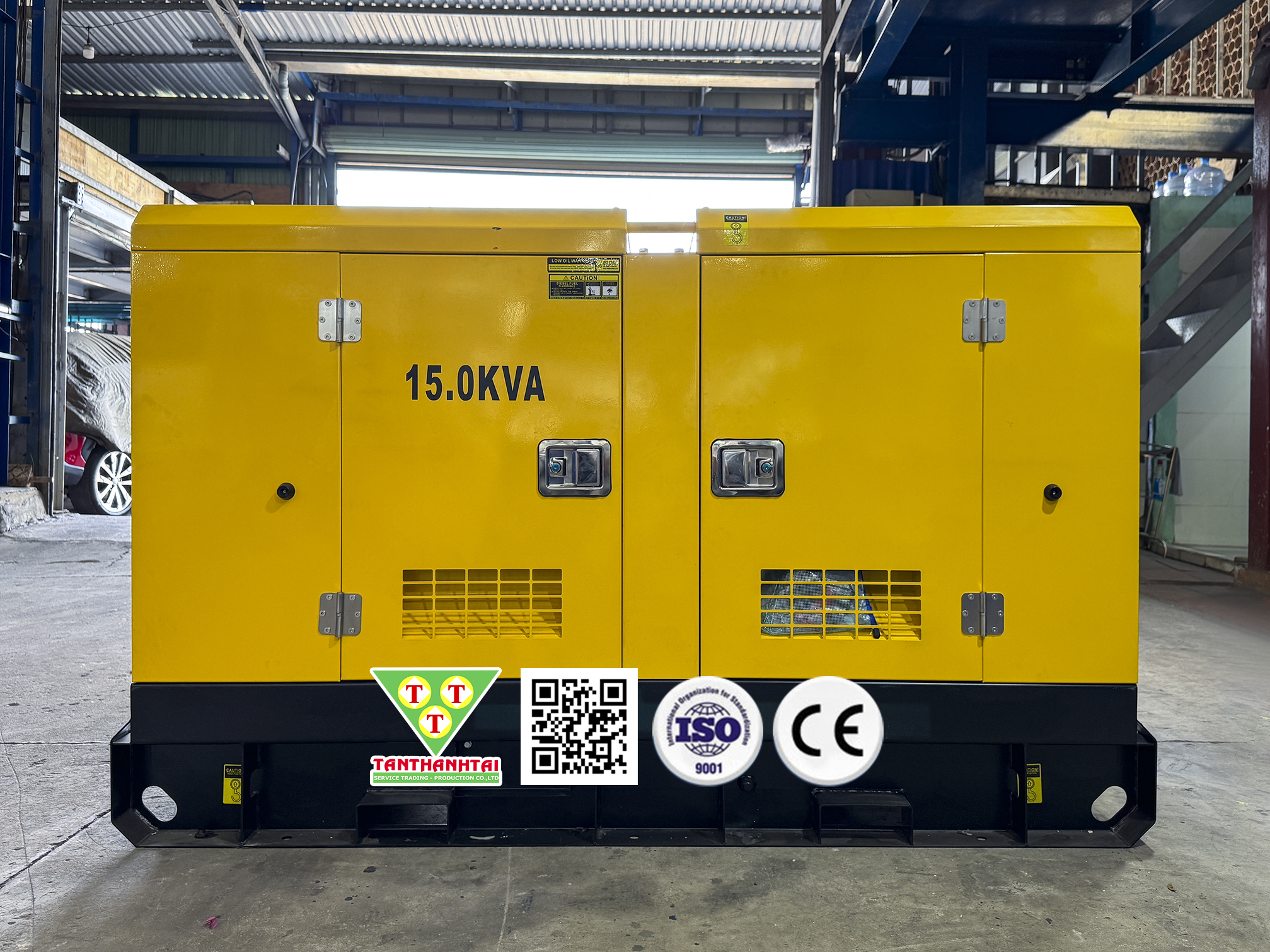 Máy phát điện Tân Thành Tài 15kVA sử dụng động cơ AOLING - Nhập khẩu mới 100% (Máy 2)