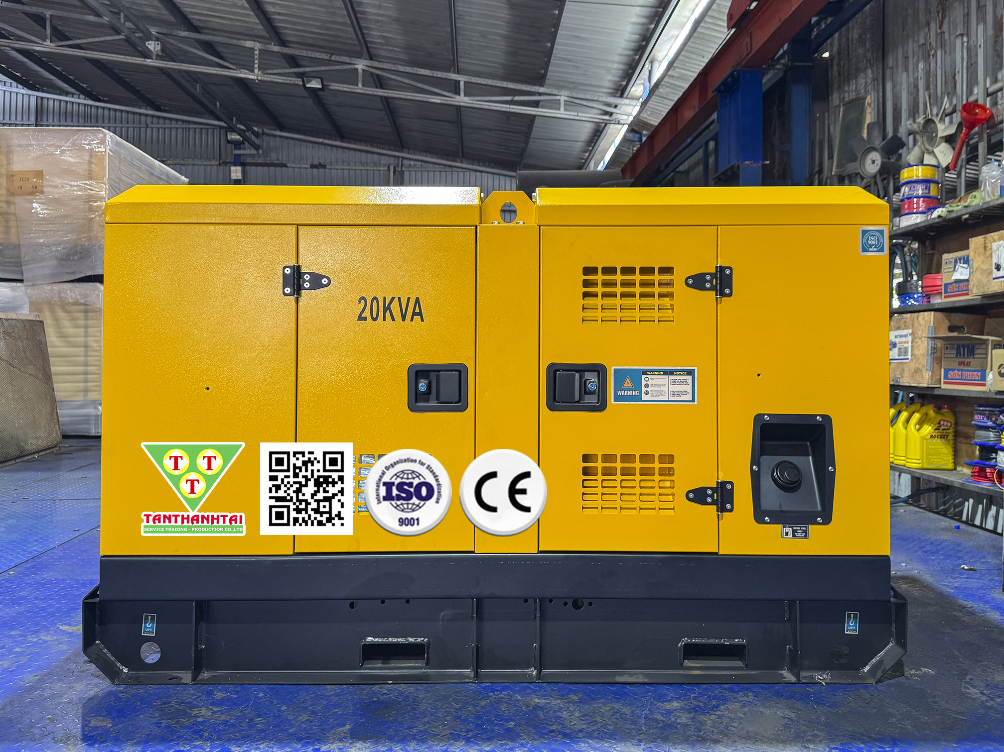 Máy phát điện YANMAR 20kVA - Nhập khẩu mới 100% (Máy 2)