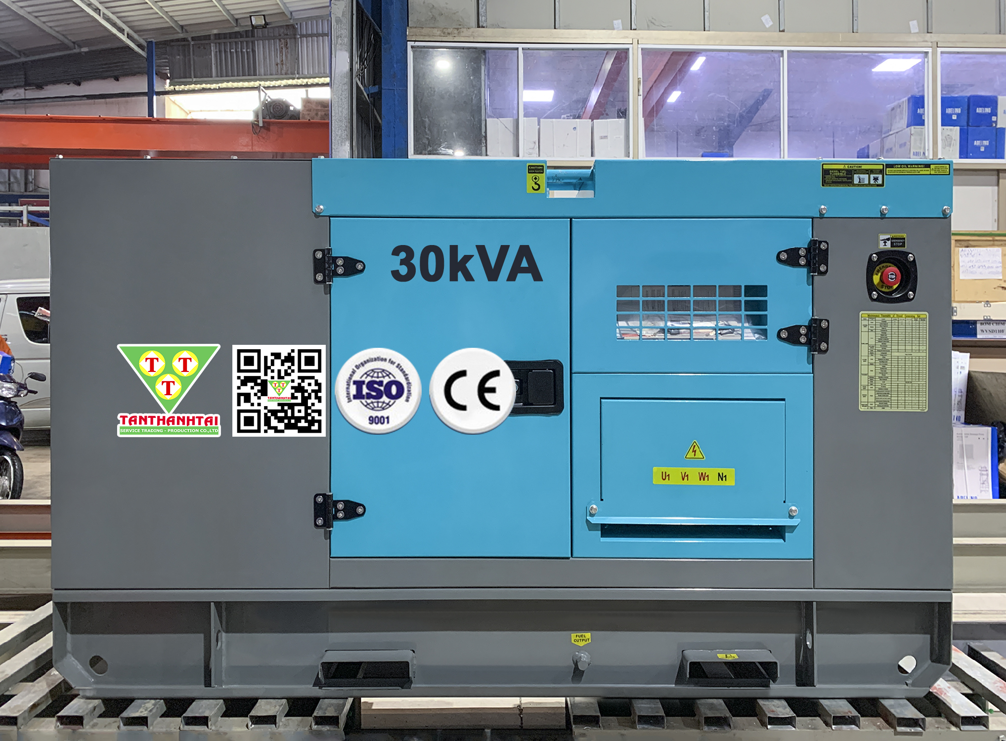 Máy phát điện YANMAR 30kVA - Nhập khẩu mới 100%