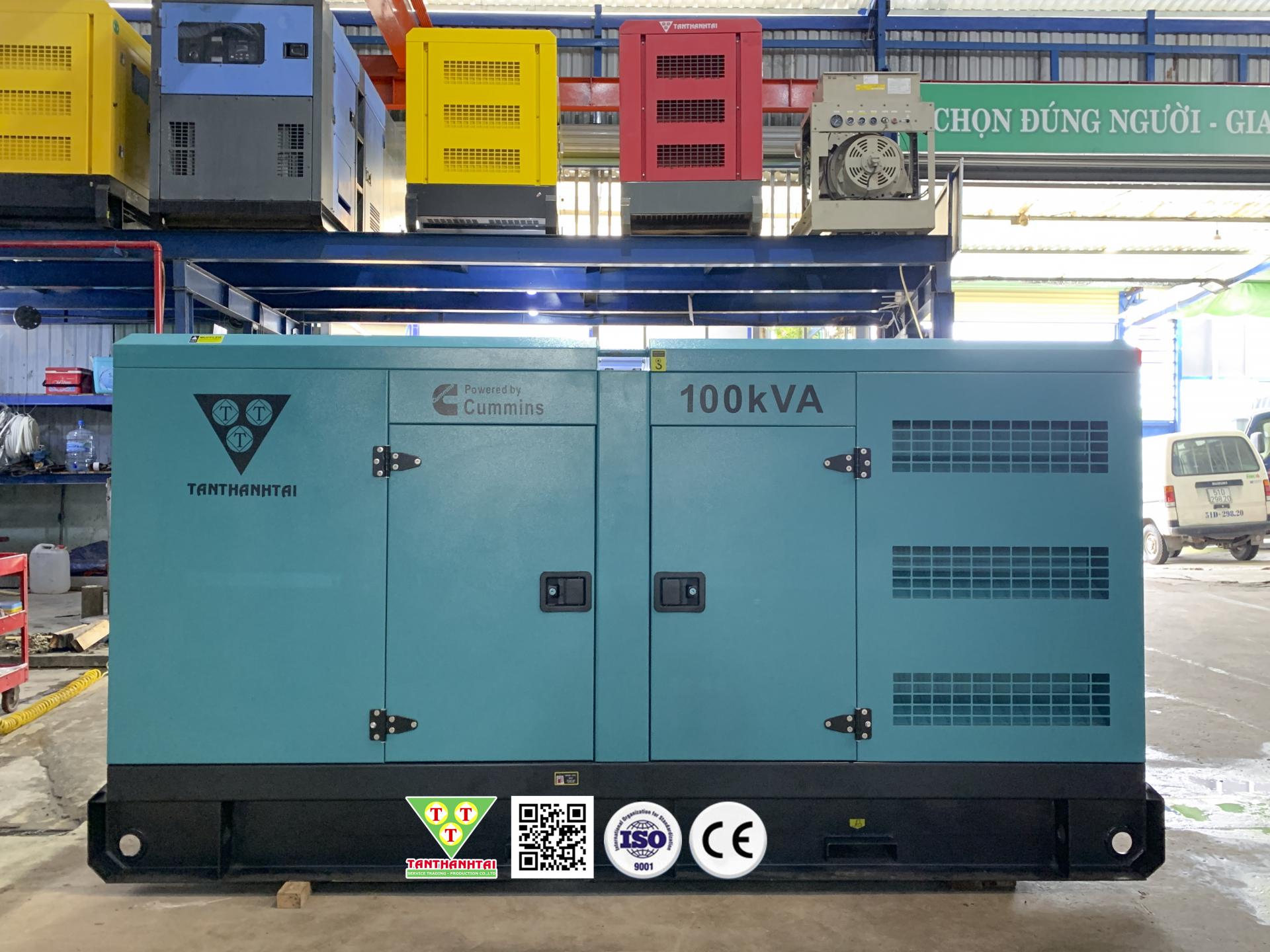 Tổ máy phát điện sử dụng động cơ CUMMINS 100KVA - Nhập khẩu mới 100% (Máy 3)
