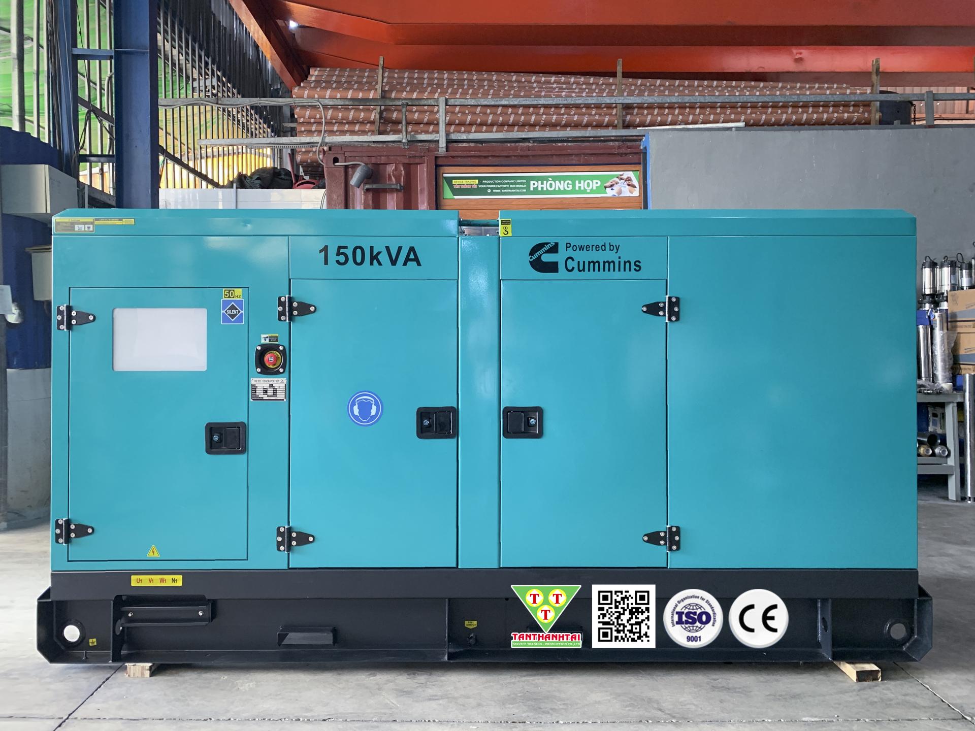 Tổ máy phát điện sử dụng động cơ CUMMINS 150KVA - Nhập khẩu mới 100% (Máy 2)