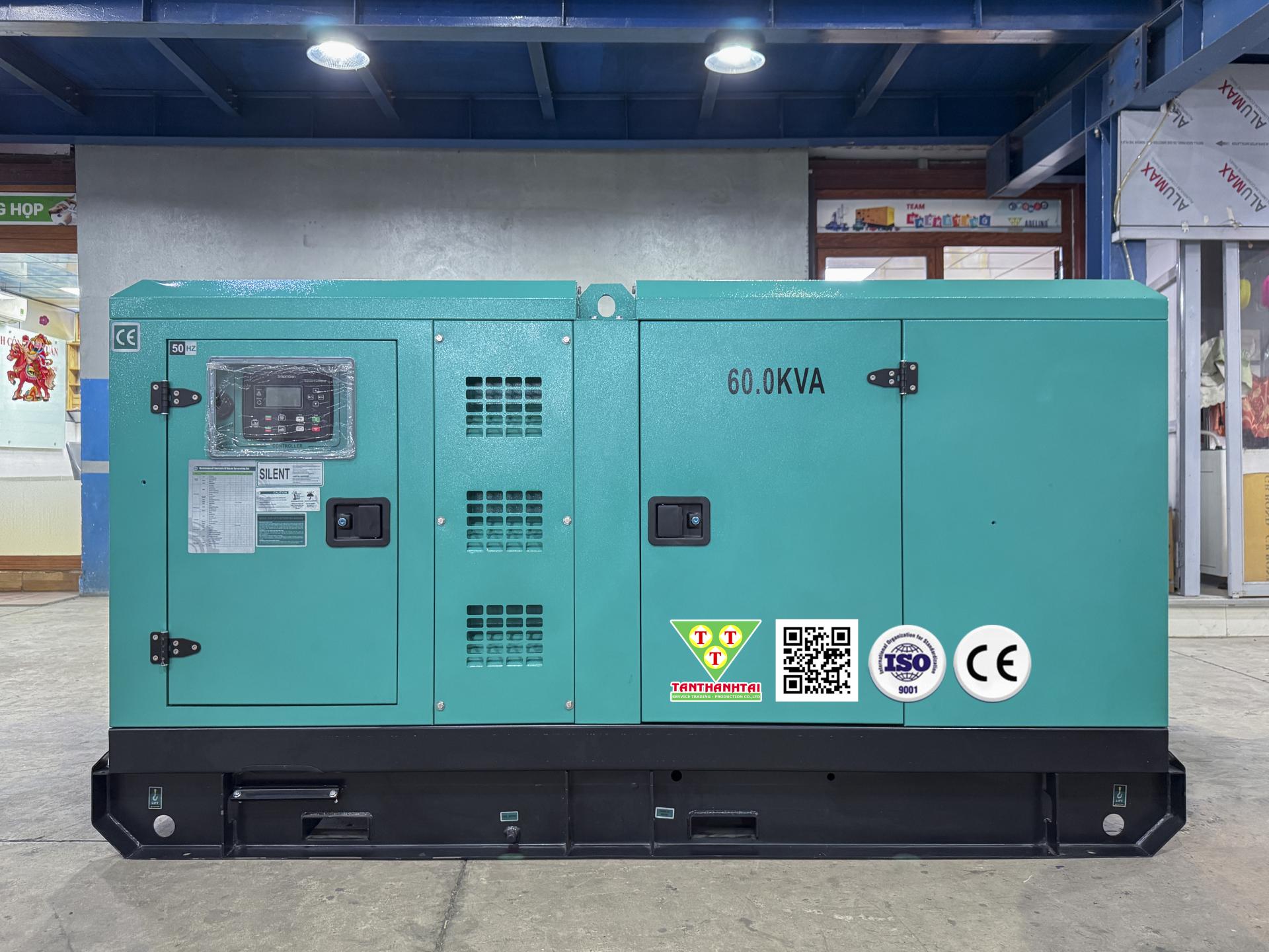 Tổ máy phát điện sử dụng động cơ CUMMINS 60KVA - Nhập khẩu mới 100% (Máy 2)